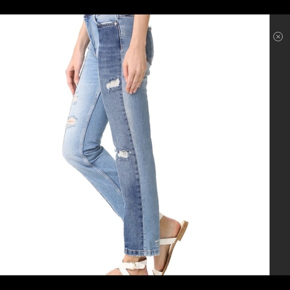 NWT Free People 2 tone jeans size 26 - Picture 2 of 4